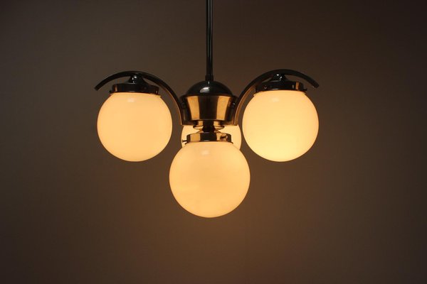 Art Deco Pendant Lamp, Czechoslovakia, 1930s-TZ-1326542