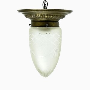 Art Deco Pendant Lamp, Poland, 1890s-BKO-1417679