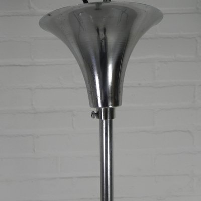 Art Deco Pendant Lamp with Cloudy Glass Bowl, 1930s-TL-2021185