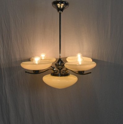 Art Deco Pendant Light, Czechoslovakia, 1930s-TZ-1135356