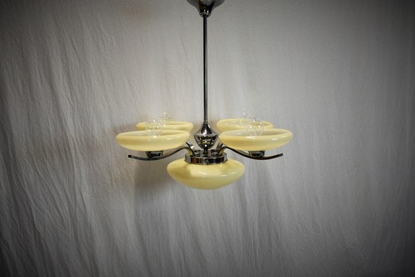 Art Deco Pendant Light, Czechoslovakia, 1930s-TZ-1135356