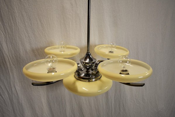 Art Deco Pendant Light, Czechoslovakia, 1930s-TZ-1135356