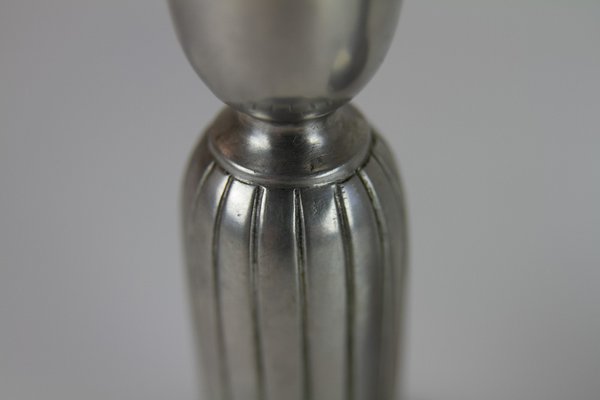 Art Deco Pewter Candle Holders by Just Andersen, 1930s, Set of 2-WIX-1752421