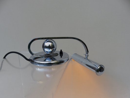 Art Deco Piano Lamp in Chrome-Plated, 1920s-EY-2028302