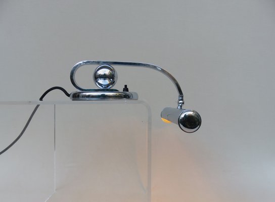 Art Deco Piano Lamp in Chrome-Plated, 1920s-EY-2028302