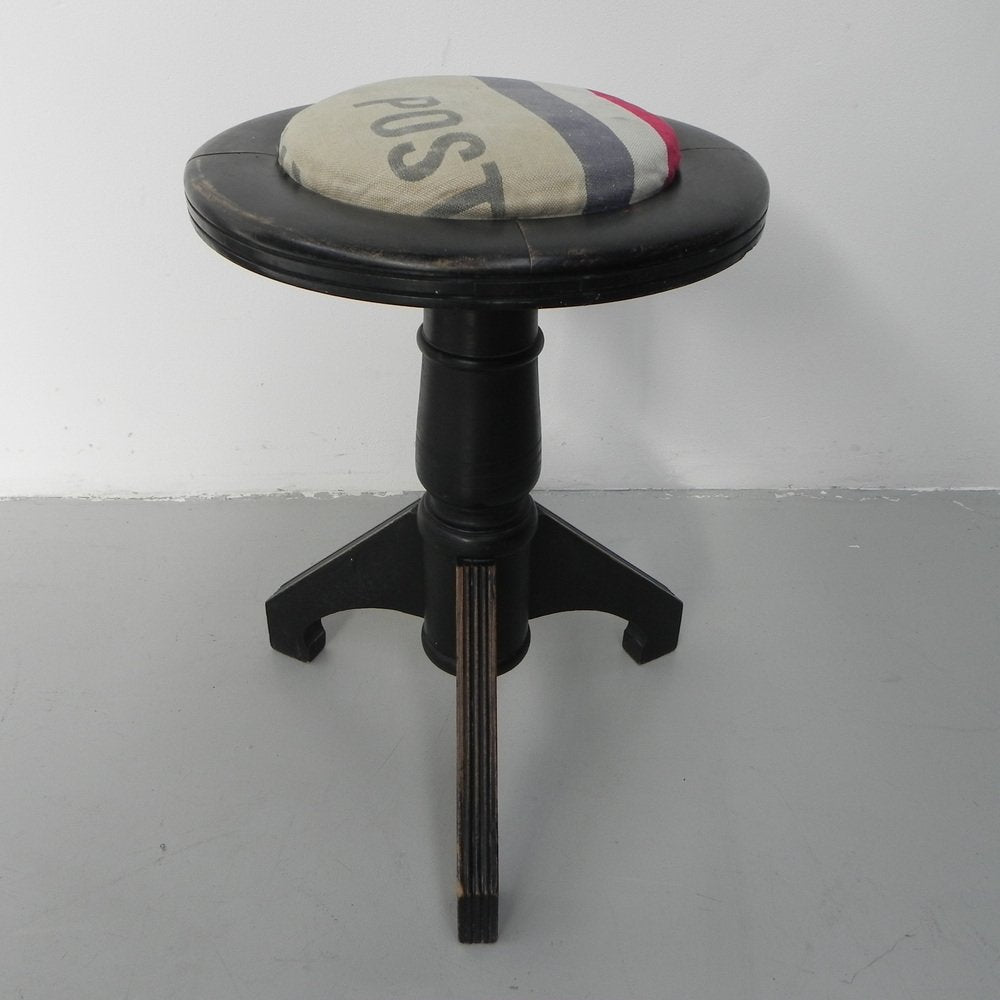 Art Deco Piano Stool on Tripod, 1930s