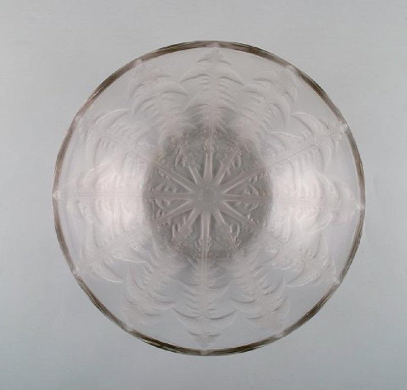 Art Deco Pissenlit Bowl in Clear Art Glass by René Lalique, 1930s