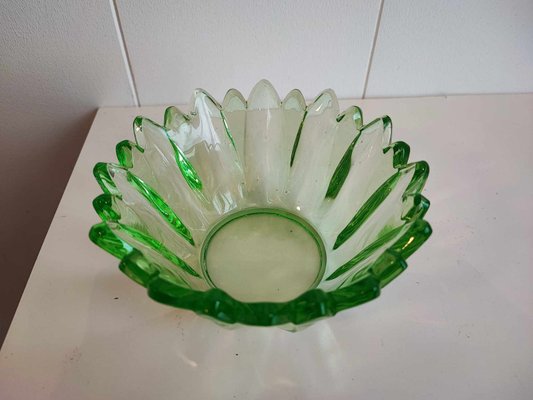 Art Deco Plate in Uranium Glass, 1920s-CAQ-2033710