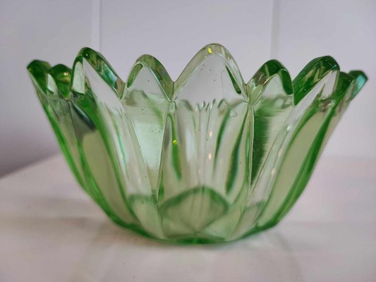 Art Deco Plate in Uranium Glass, 1920s-CAQ-2033710