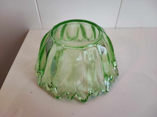 Art Deco Plate in Uranium Glass, 1920s-CAQ-2033710