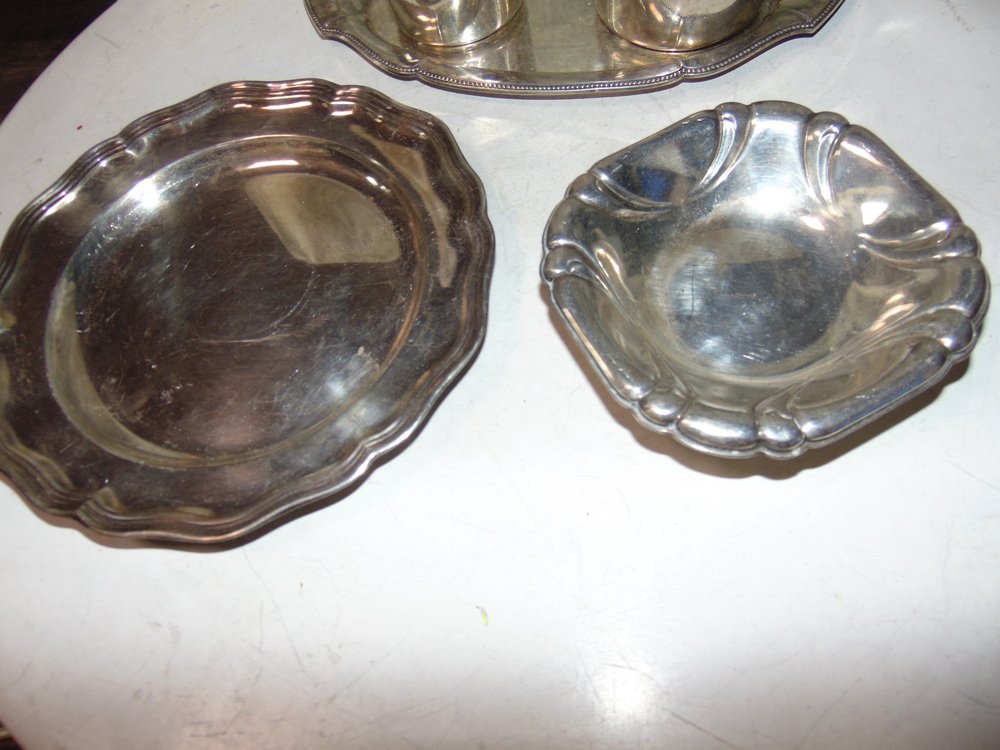 Art Deco Plates, 2 Trays, Plate, 2 Containers, Price for 5 Pieces, Set of 5-CAQ-1342119