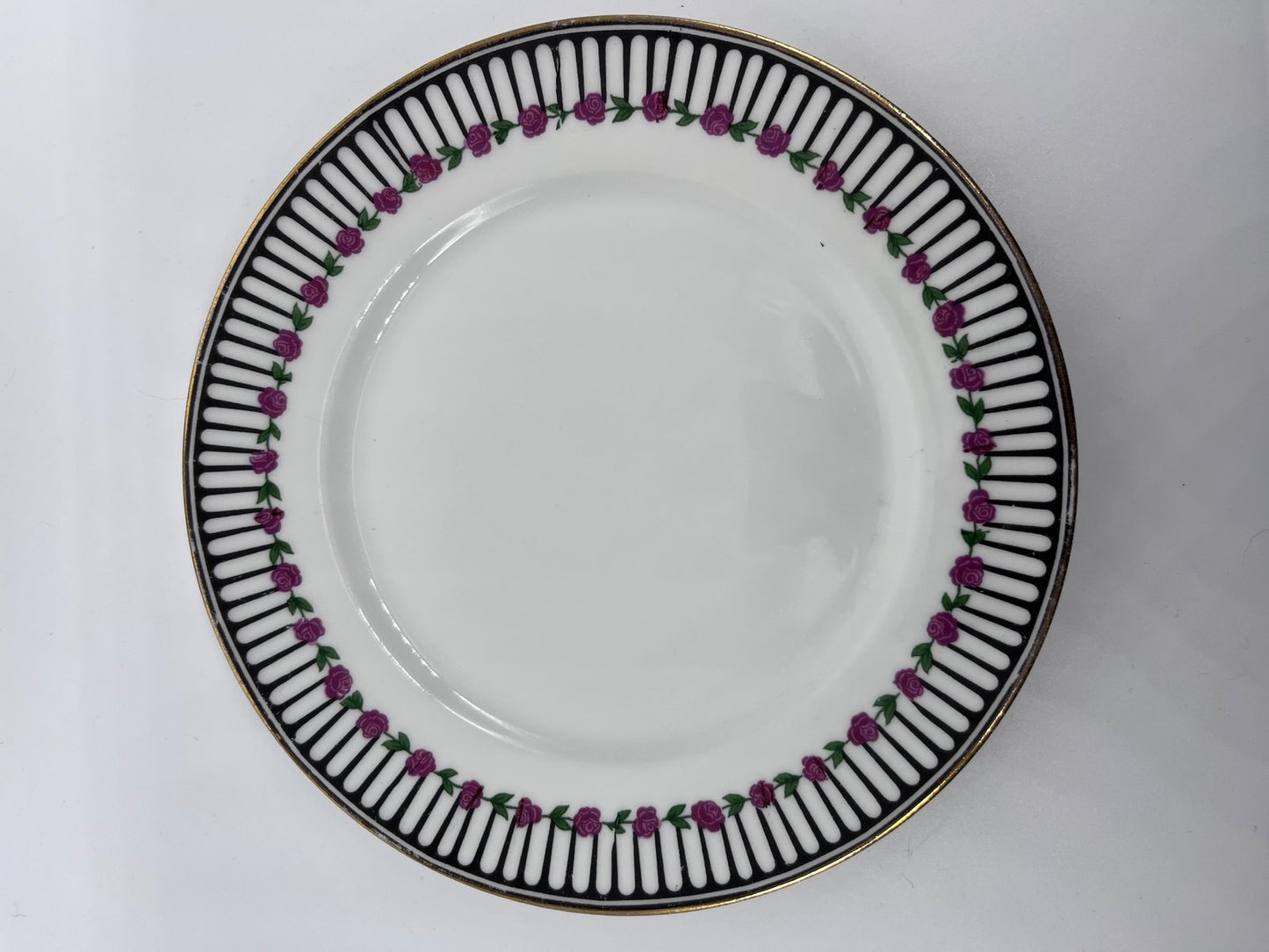 Art Deco Plates and Dish from Chabrol et Poirier, Set of 9