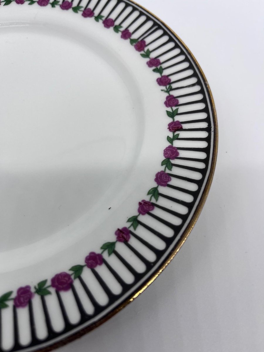 Art Deco Plates and Dish from Chabrol et Poirier, Set of 9-AVC-1298563