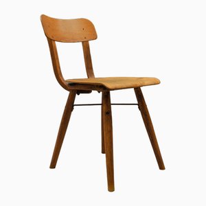 Art Deco Plywood Architects Chair, 1940s-KQB-1741756