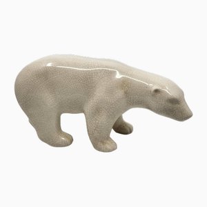 Art Deco Polar Bear in Ceramic from LV Ceram, 1930s-QCI-1706005