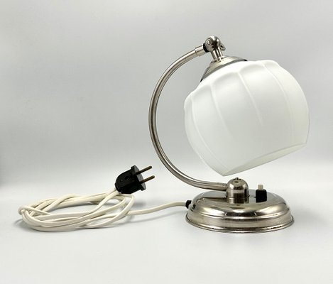 Art Deco Polish Bedside Table Lamp, 1950s-ZCY-1737468