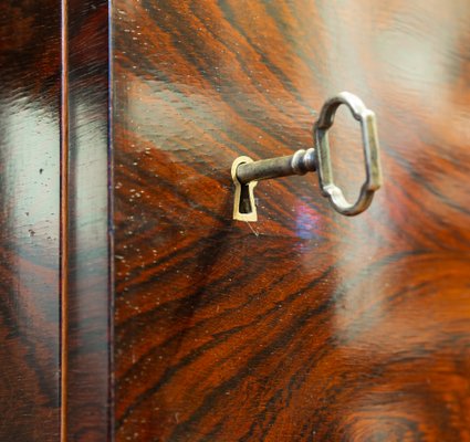 Art Deco Polish Rosewood Veneer Desk, 1930s-FSD-565534