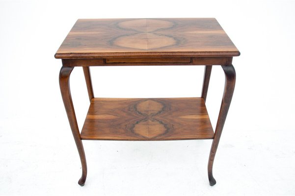 Art Deco Polish Walnut Table, 1960s-BXB-1169631