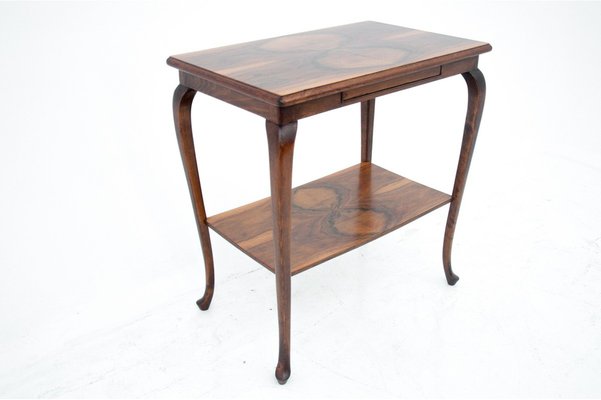 Art Deco Polish Walnut Table, 1960s-BXB-1169631