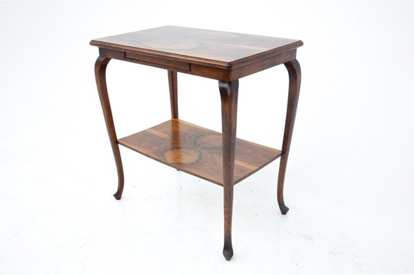 Art Deco Polish Walnut Table, 1960s-BXB-1169631