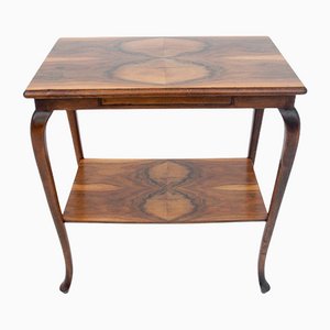 Art Deco Polish Walnut Table, 1960s-BXB-1169631