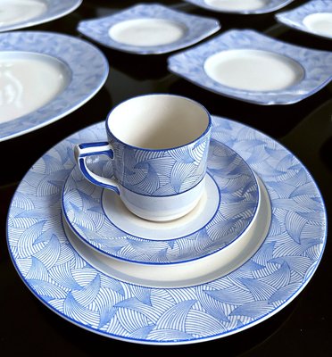 Art Deco Porcelain Dinnerware Service from Royal Doulton, 1930s, Set of 19-GUT-2033453