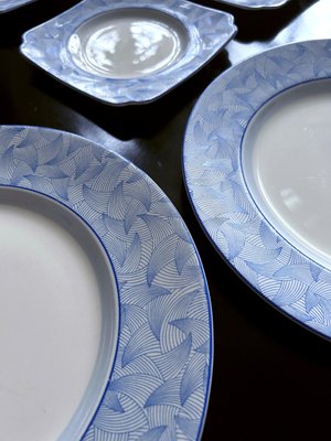 Art Deco Porcelain Dinnerware Service from Royal Doulton, 1930s, Set of 19-GUT-2033453