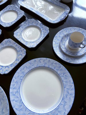 Art Deco Porcelain Dinnerware Service from Royal Doulton, 1930s, Set of 19-GUT-2033453