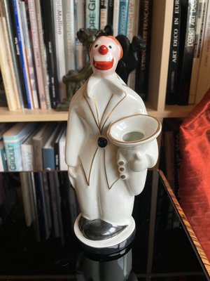 Art Deco Porcelain Figure Clown from Robj, France, 1920s-XHV-2036166