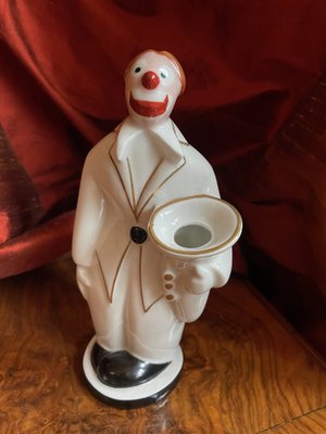 Art Deco Porcelain Figure Clown from Robj, France, 1920s-XHV-2036166