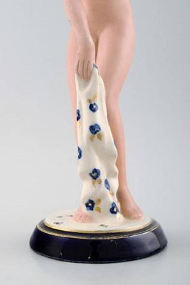 Art Deco Porcelain Royal Dux Naked Woman, 1930s-AR-609700