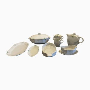 Art Deco Porcelain Tableware Set, Set of 8-BAD-1123099