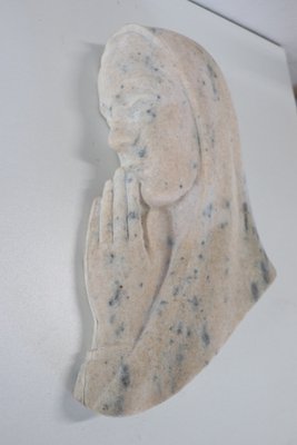 Art Deco Portugese Sculpture in Pink Marble, 1920s-DCO-1192348