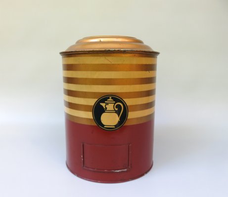 Art Deco Printed Kaiser's Coffee Storage Tin-EY-956495