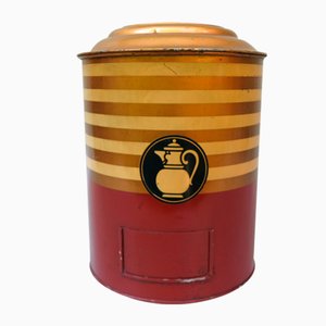 Art Deco Printed Kaiser's Coffee Storage Tin-EY-956495