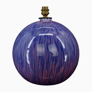 Art Deco Purple Enamel Ceramic Ball Lamp, 1920s-XNH-1804572