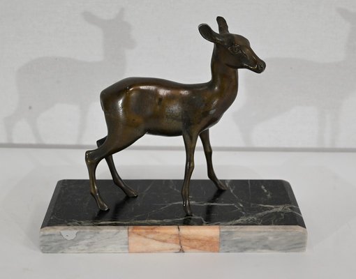 Art Deco Regulation of a Doe Sculpture-RVK-1338282