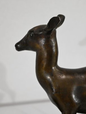 Art Deco Regulation of a Doe Sculpture-RVK-1338282