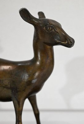 Art Deco Regulation of a Doe Sculpture-RVK-1338282