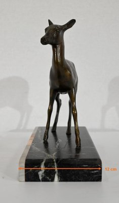 Art Deco Regulation of a Doe Sculpture-RVK-1338282