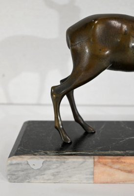 Art Deco Regulation of a Doe Sculpture-RVK-1338282