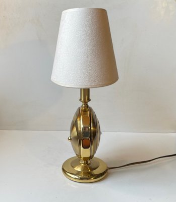 Art Deco Revival Brass Table Lamp from TS Belysning, 1980s-LCR-1776357