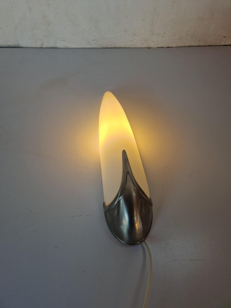 Art Deco Revival Wall Sconce in Murano Glass, 1980s