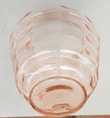 Art Deco Rosaline Glass Vase, 1920s