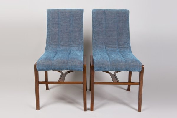 Art Deco Rosewood Chairs attributed to Jules Leleu, France, 1920s, Set of 2-WHY-1780471