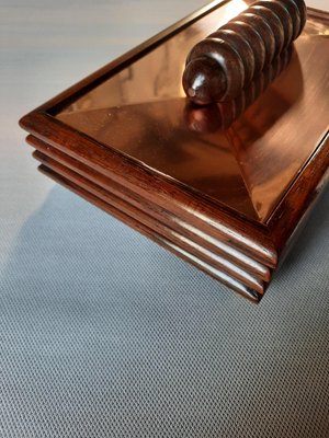 Art Deco Rosewood & Copper Box, 1930s-AWH-882346