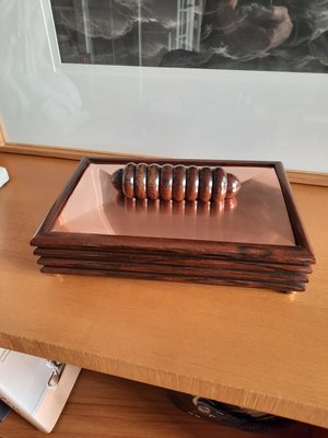 Art Deco Rosewood & Copper Box, 1930s-AWH-882346