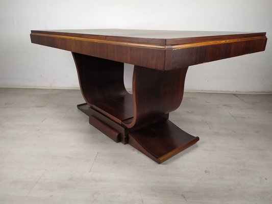 Art Deco Rosewood Cradle Table-EAD-1124394