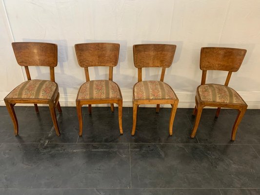 Art Deco Rosewood Dining Chairs, 1930s, Set of 4-IJR-546544