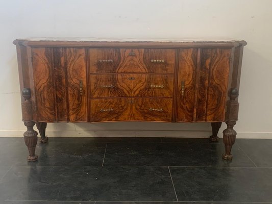 Art Deco Rosewood & Pietra Medicea Marble Sideboard, 1930s-IJR-870376